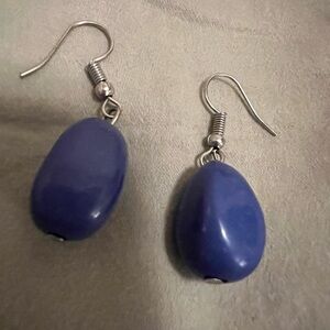 Blue dangle earrings
